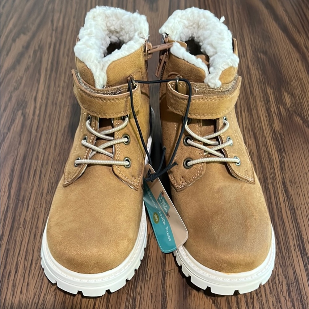 Lily & Dan Tan Kids lined Boots